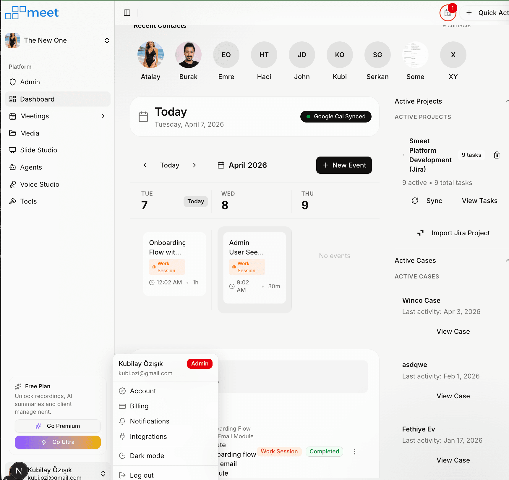 Smeet Dashboard
